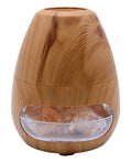 Diffuseur HE Vase Bois Himalaya + Flammes 19cm