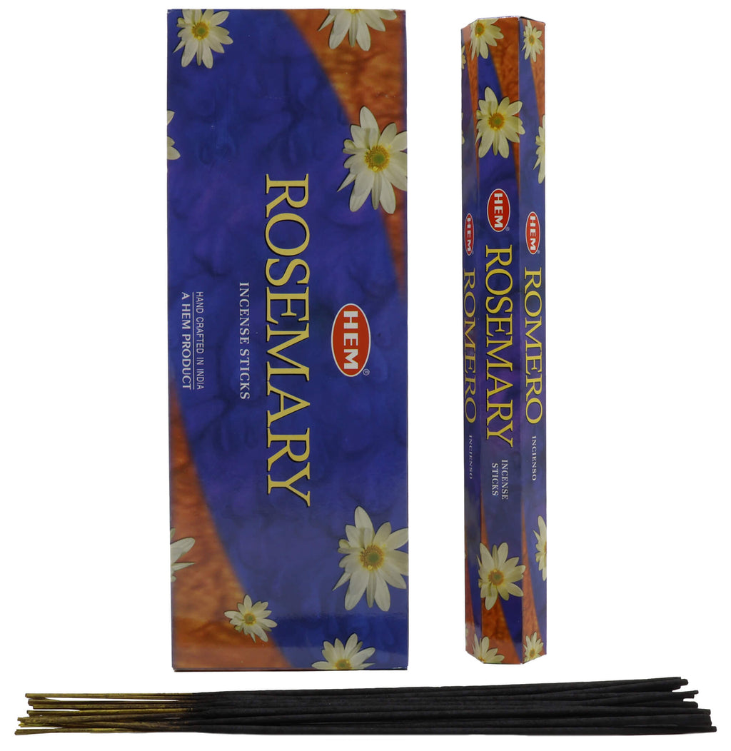 Encens HEM Romarin - Boîte de 6 Paquets de 20g