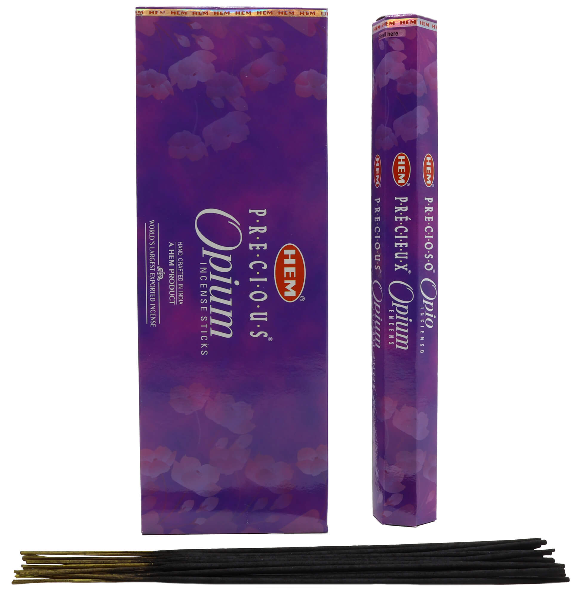 Encens HEM Opium boîte de 6 paquets de 20g