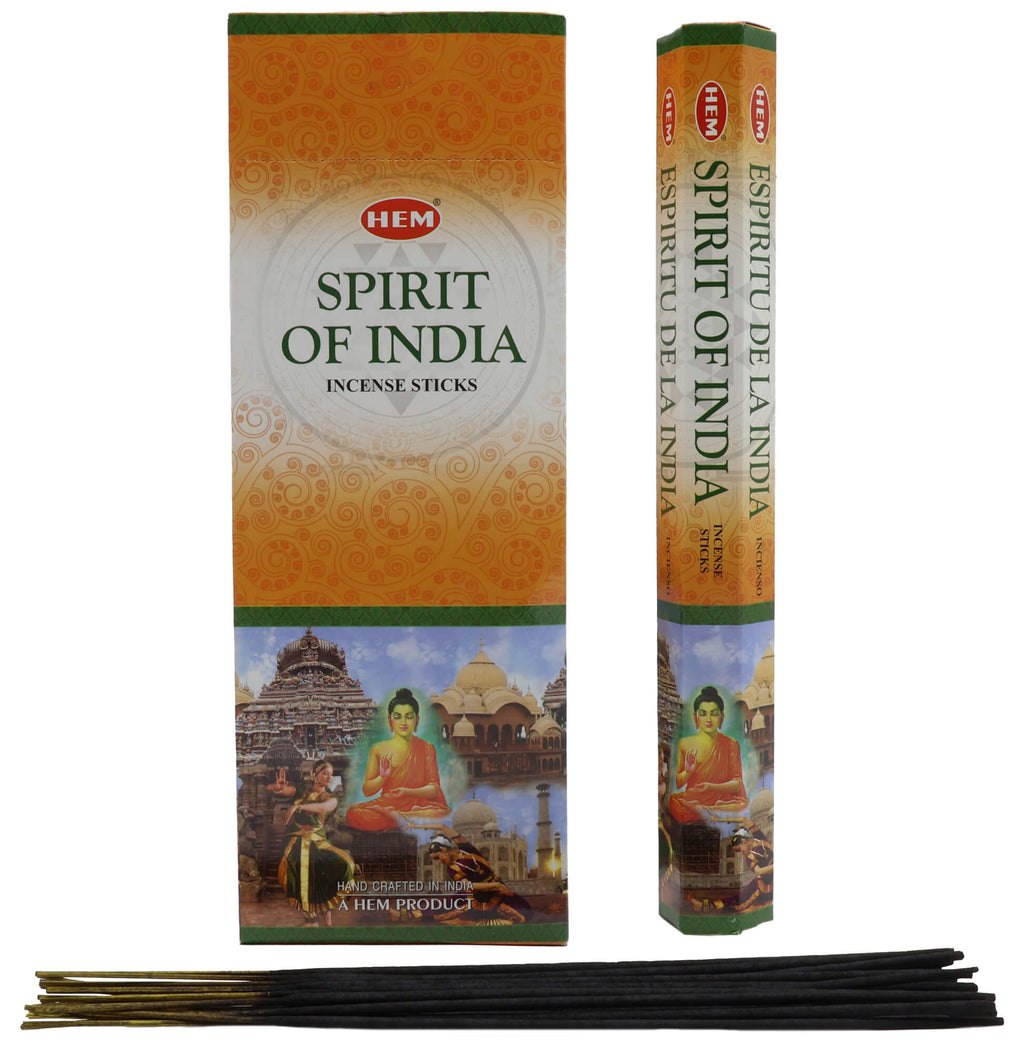 Encens HEM Esprit Indien - Boîte de 6 Paquets de 20g