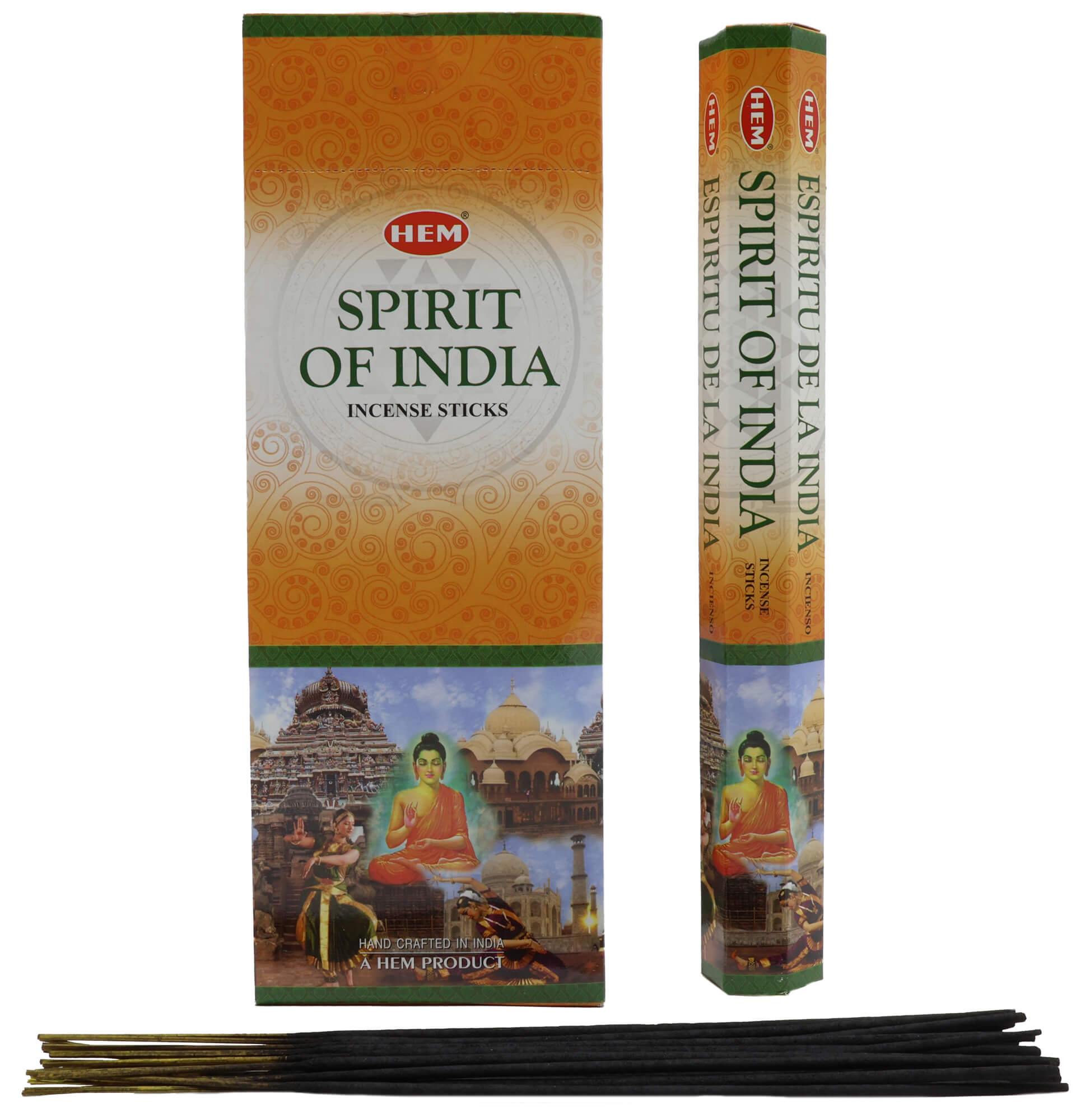 Encens HEM Esprit Indien - Boîte de 6 Paquets de 20g