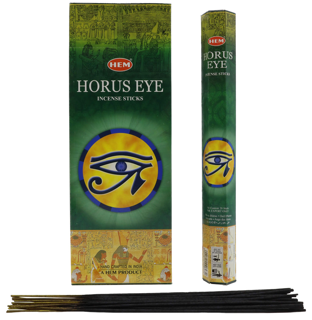 Encens HEM Oeil d'Horus boîte de 6 paquets de 20g