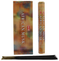 Encens HEM Musc Africain - Boîte de 6 Paquets de 20g