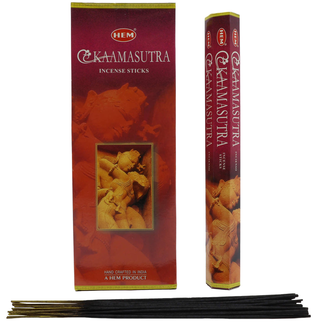Encens HEM Kamasutra boîte de 6 paquets de 20g