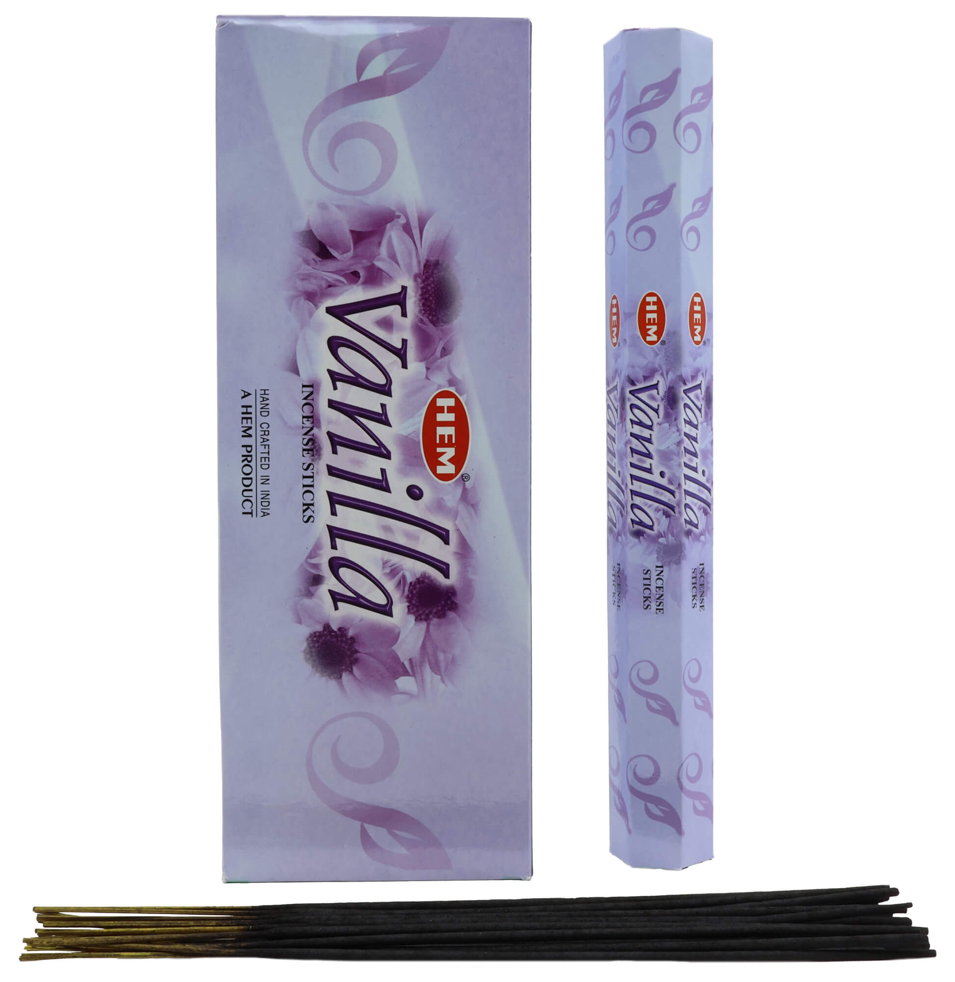 Encens HEM Vanille - Boîte de 6 Paquets de 20g