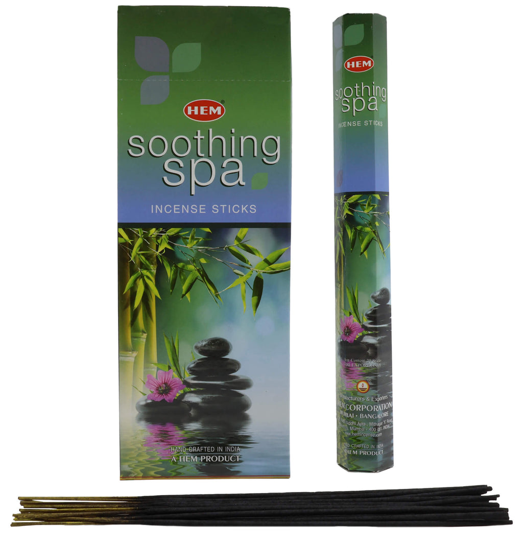 Encens HEM Spa Relaxant - Boîte de 6 Paquets de 20g