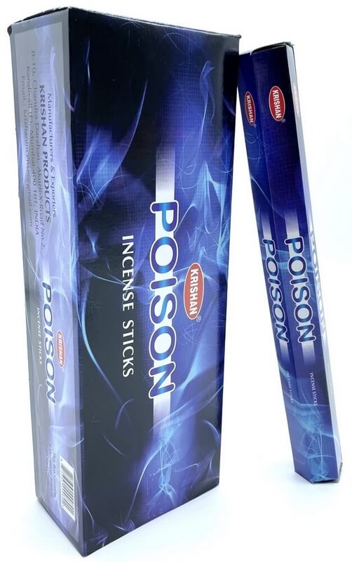 Encens Krishan Poison - Boîte de 6 paquets de 20g