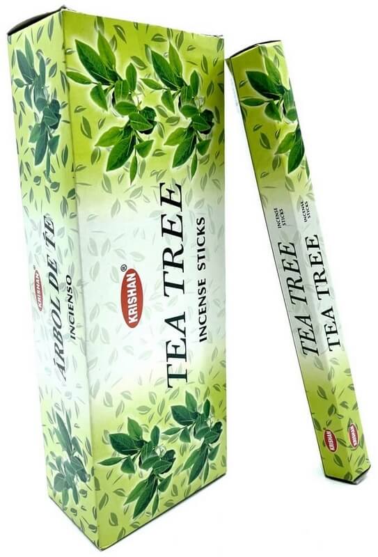 Encens Krishan Arbre à Thé - Boîte de 6 Paquets de 20g