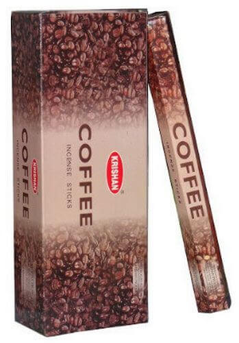 Encens Krishan Café - Boîte de 6 paquets de 20g