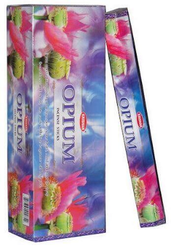 Encens Krishan Opium - Boîte de 6 paquets de 20g