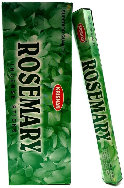 Encens Krishan Romarin - Boîte de 6 paquets de 20g