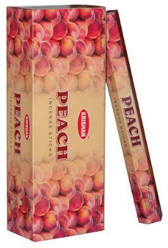 Encens Krishan Pêche - Boîte de 6 paquets de 20g