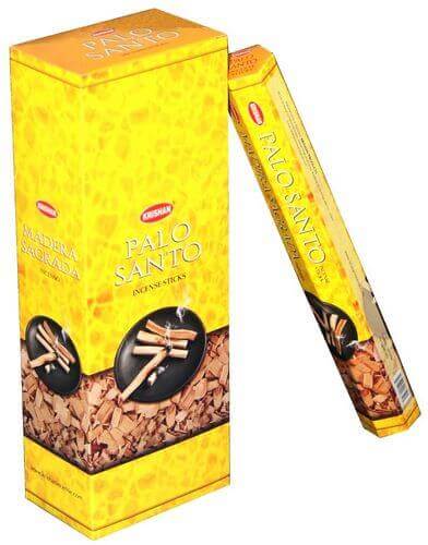 Encens Krishan Palo Santo - Boîte de 6 paquets de 20g