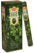 Encens Krishan Sauge - Boîte de 6 paquets de 20g