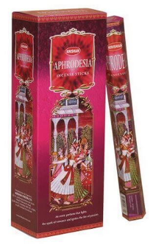 Encens Krishan Aphrodisiaque - Boîte de 6 paquets de 20g