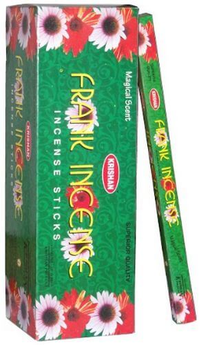 Encens Krishan Frankincense - Boîte de 6 paquets de 20g