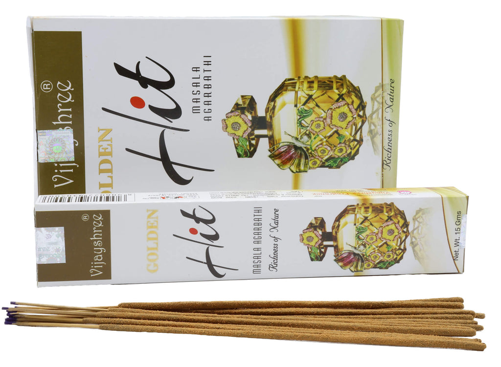 Encens Golden Hit - Boîte de 12 Paquets de 15g
