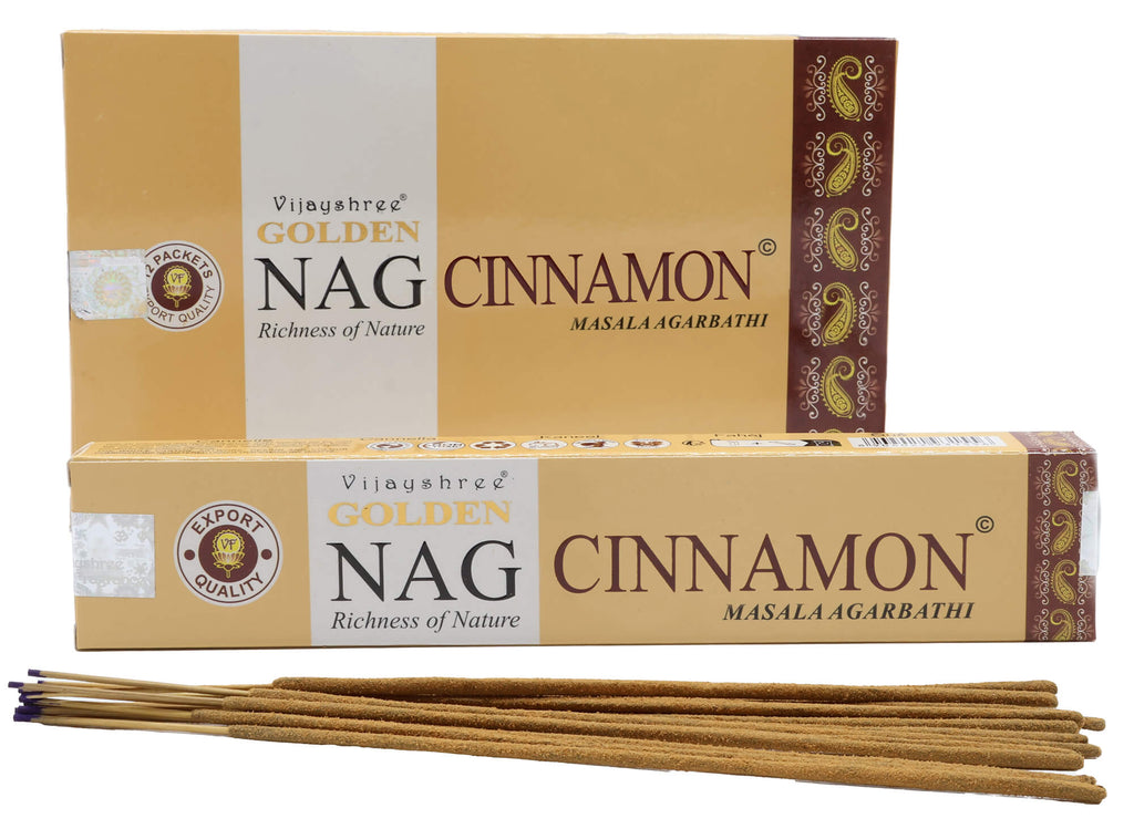 Encens Golden Cannelle - Boîte de 12 Paquets de 15g