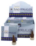 Encens Golden Cônes Nag Himalaya - Boîte de 12 Paquets