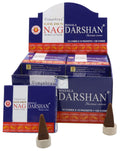 Encens Golden Cônes Nag Darshan - Boîte de 12 Paquets