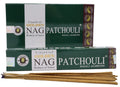 Encens Golden Nag Patchouli - Boîte de 12 Paquets de 15g