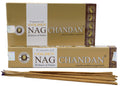 Encens Golden Nag Chandan - Boîte de 12 Paquets de 15g