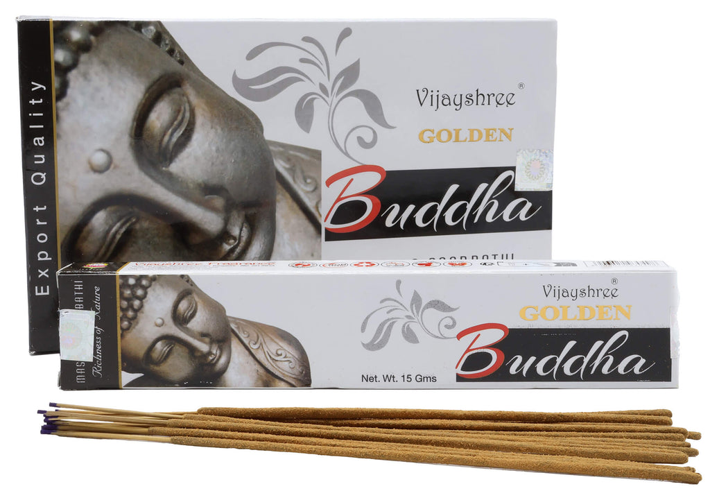 Encens Golden Nag Bouddha - Boîte de 12 Paquets de 15g