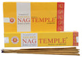 Encens Golden Nag Temple - Boîte de 12 Paquets de 15g