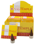 Encens Golden Cônes Nag Temple - Boîte de 12 Paquets