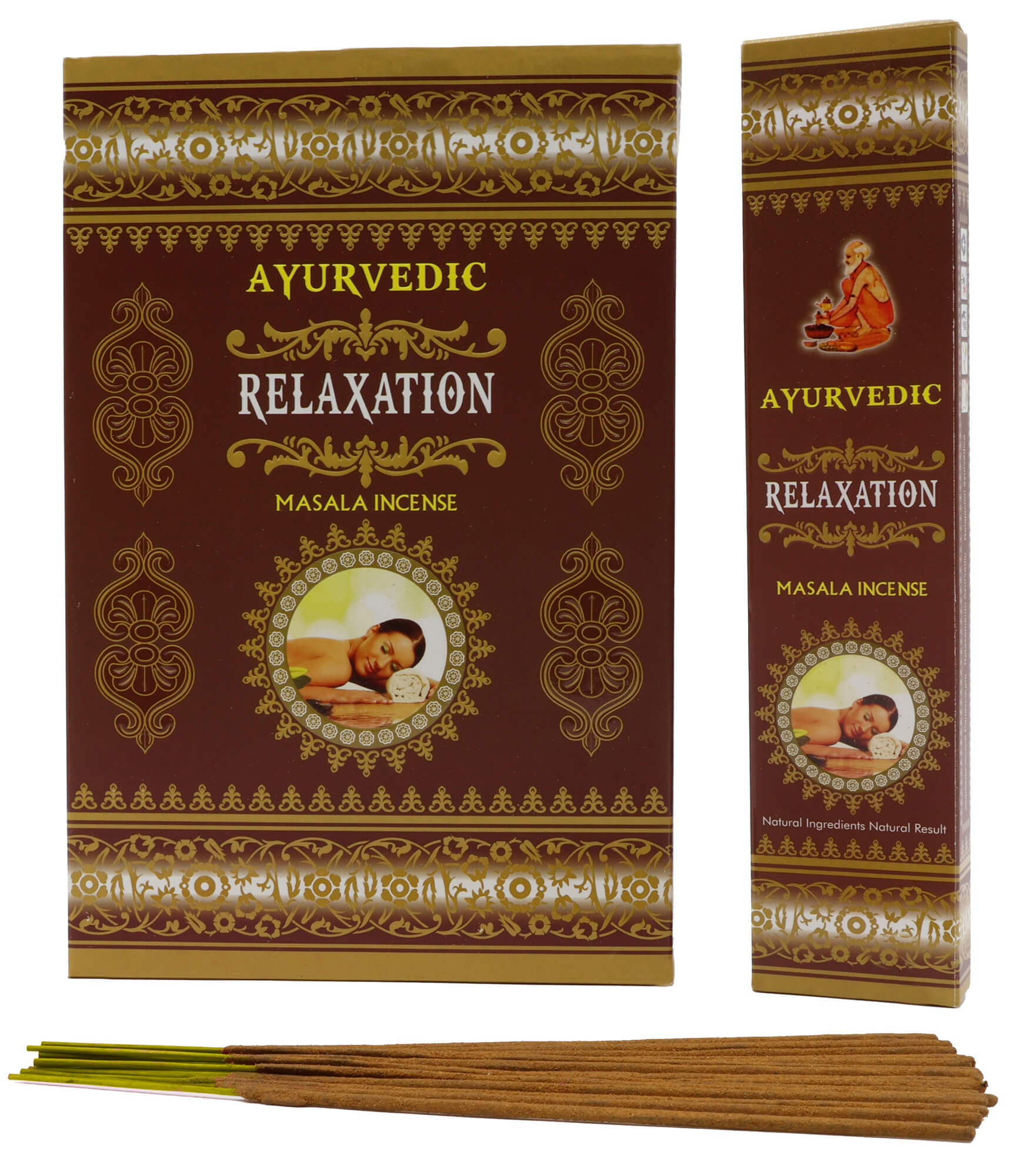 Encens Ayurvedic Relaxation - Boîte de 12 Paquets de 15g