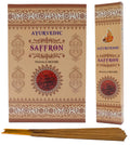Encens Ayurvedic Safran - Boîte de 12 Paquets de 15g