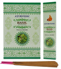 Encens Ayurvedic Basilic - Boîte de 12 Paquets de 15g