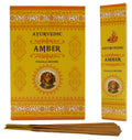 Encens Ayurvedic Ambre boîte de 12 paquets de 15g