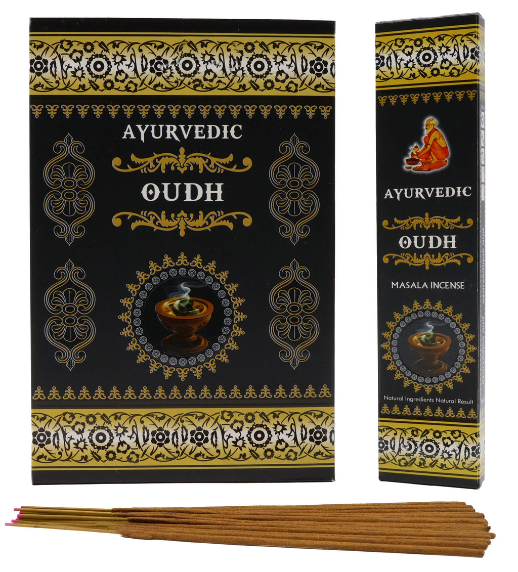 Encens Ayurvedic Oudh boîte de 12 paquets de 15g