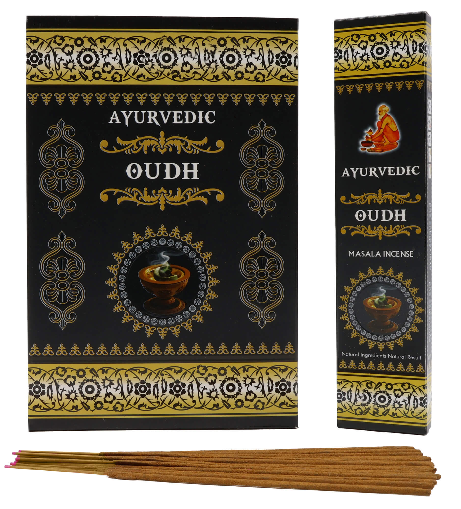 Encens Ayurvedic Oudh boîte de 12 paquets de 15g
