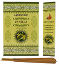 Encens Ayurvedic Vanille - Boîte de 12 Paquets de 15g