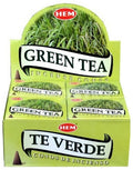 Encens HEM Cônes Thé Vert boîte de 12 paquets de 10 cônes