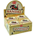 Encens HEM Cônes Santal boîte de 12 paquets de 10 cônes
