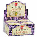 Encens HEM Cônes Precious Lavender boîte de 12 paquets de 10 cônes