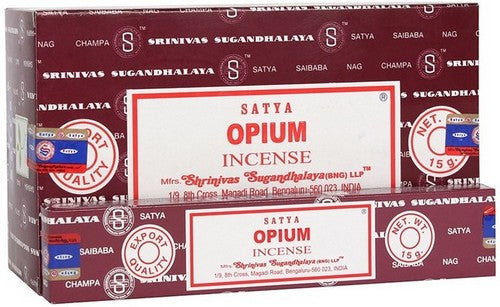 Encens Satya Opium Boîte de 12 paquets de 15g