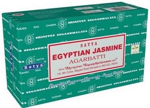 Encens Satya Jasmin Egyptien Boîte de 12 paquets de 15g