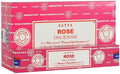 Encens Satya Rose Boîte de 12 paquets de 15g