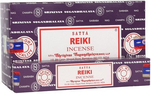Encens Satya Reiki Boîte de 12 paquets de 15g