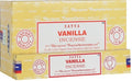 Encens Satya Vanille Boîte de 12 paquets de 15g