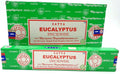 Encens Satya Eucalyptus Boîte de 12 paquets de 15g