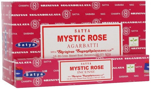 Encens Satya Rose Mystique Boîte de 12 paquets de 15g