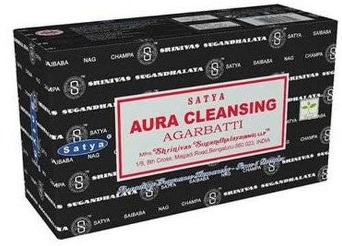 Encens Satya Aura Cleansing Boîte de 12 paquets de 15g