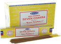 Encens Satya Sept Chakras Boîte de 12 paquets de 15g
