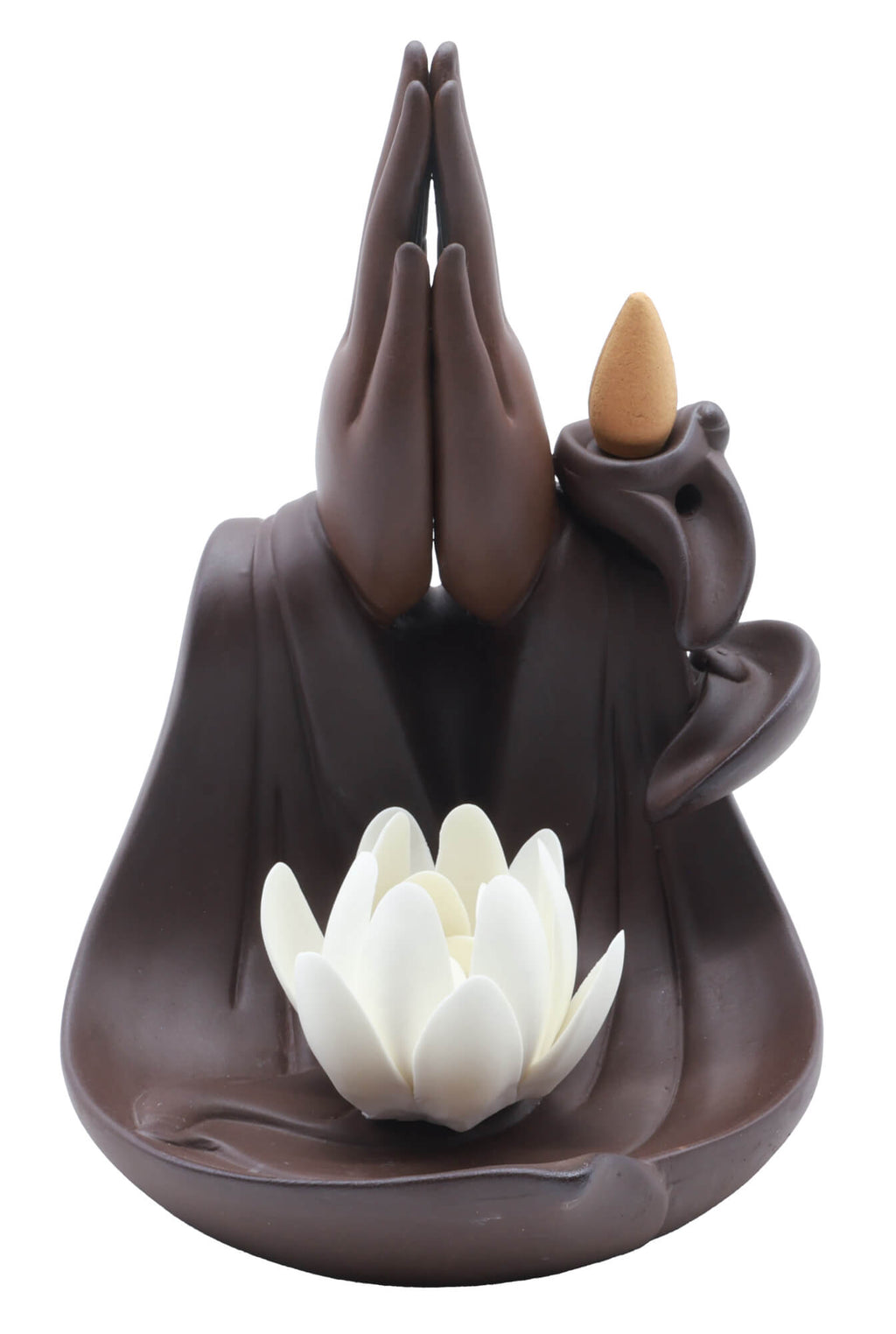 Porte-Encens Backflow Mains Lotus 18cm