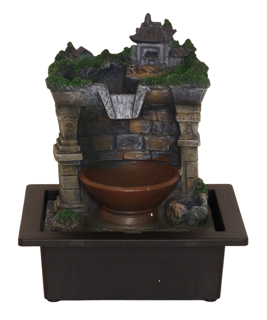 Fontaine Résine Offrande du Village 28cm